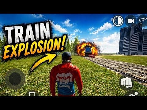 Train Explosion Gameplay 🔥 Realistic Action Game #gta #gtav #gaming 