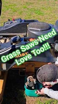 Grass Saws Need Love Too!! Hydrostatic fluid change, Hustler Raptor SD. #grasscutter