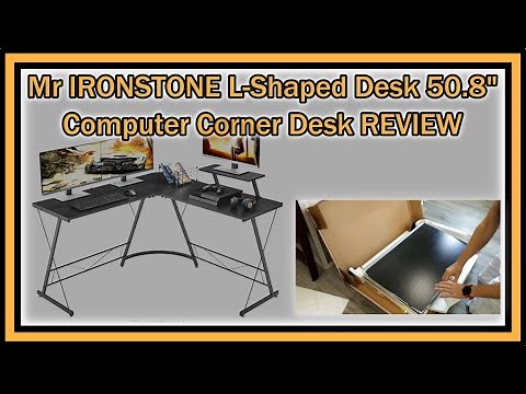 Mr IRONSTONE L-Shaped Desk 50.8" Computer Corner Office or Gaming Desk FULL REVIEW With ASSEMBLY