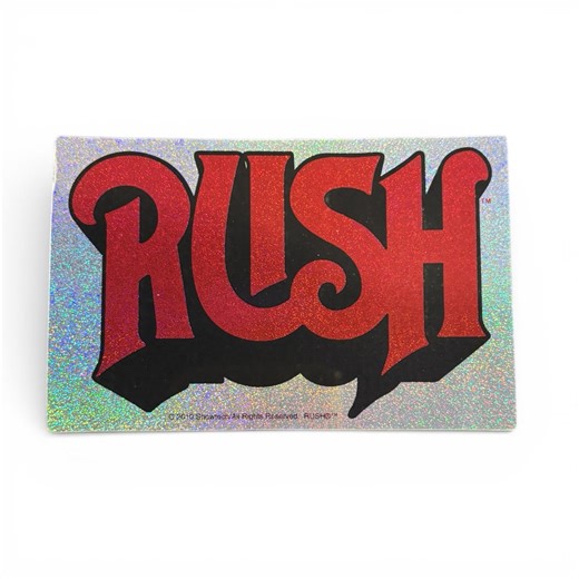 Rush Glitter Logo Vinyl Sticker | Officially Licensed Merchandise  Bumper Sticker | Computer Sticker