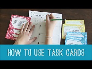 How to Use Task Cards