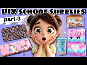DIY 5 Unique* School Supplies📚🖊️ | Jugad💡| (Part-3) | Shifa Craft