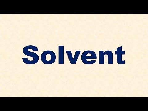 Solvent Definition and Example
