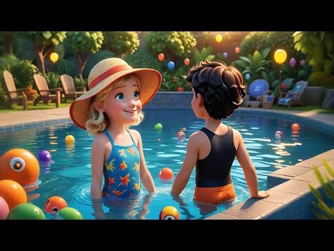 Pool Party Song | Fun Poolside Adventure for Kids | Splash & Sing Along