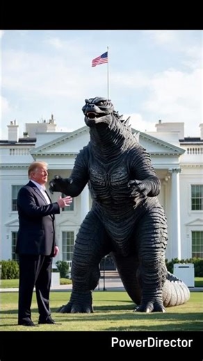 Santa claus versus trump (3) #godzilla #scifi #christmas #santa
