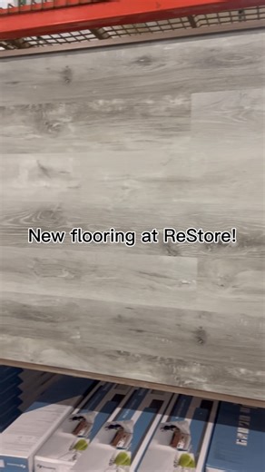 Discover our latest: BRAND NEW vinyl click flooring now available at ReStore for only $59.99 per box. Available in Asheville and Charleston colors, each box covers 28 square feet—call now to reserve yours! | Habitat for Humanity ReStore, Canton