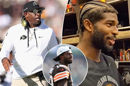 Deion Sanders responds to son Shedeur’s bizarre Browns interview after QB switch