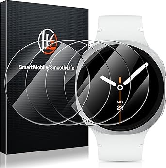 LK 4 Stück Displayschutz für Samsung Galaxy Watch 8 40mm Schutzfolie, Einfache Installation, Kratzfest, Blasenfrei, 9H für Panzerglas für Galaxy Watch 8 40mm [ Neues Modell 2025]