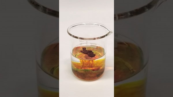 Making a radiation sign with fluorescein