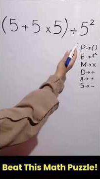 🤯 Stop Making Math Errors! The PEMDAS Trick That Will BLOW YOUR MIND! #maths #shorts