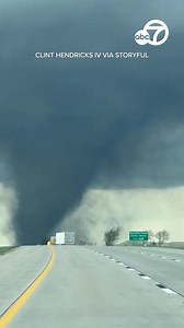 Officials urged residents in eastern Nebraska to immediately seek shelter as a massive tornado tore through the Lincoln and Omaha metro areas, spewing "lots of debris" into the air, on Friday. https://abc7ne.ws/2Lu50ZT | ABC7 News