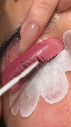 Longest Natural Lash Lift Transformation 😍 | Satisfying Lash Lift Process#shorts #ytshorts #eyes 👀