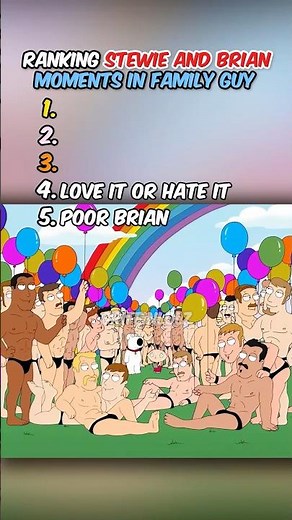 Ranking Stewie And Brian Moments In Family Guy😂