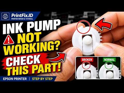 How to Replace Ink Pump Gear Epson EcoTank | Fix Ink Not Flowing