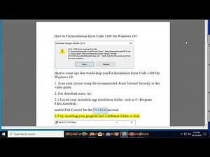 Fix Installation Error Code 1309 On Windows 10