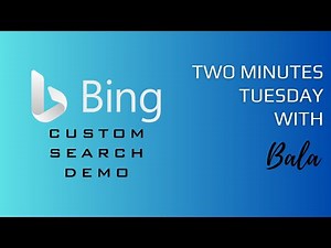 Bing Custom Search Demo