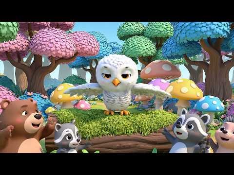 Baby Owl Hoots Hoo Hoo Haa | Gentle Nighttime Song & Animal Sounds for Kids