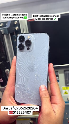 iPhone 15pro Max back pannel replacement ✅ To get the latest status of your phone repair at Best Technology Services Refurb Lab in New Road, Pako Complex, you should contact them directly using the information below. 📍 Location & Contact * Location: Pako Complex, New Road, Kathmandu (Pako sadak,Pako complex ). * Mobile: 9862628284,9851027019 * Landline: 015323407 🕒 Lab Status Today * Operational Status: The lab is typically Open from 10:00 AM to 6:30 PM (Sunday to Friday)and for Saturday it wi