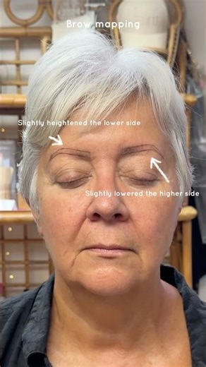 Balancing asymmetrical eyebrows ✨