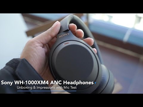 Sony 1000 XM4 Headphones Unboxing Impressions & Mic Test