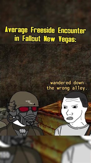 Average Freeside Encounter in Fallout New Vegas: #memes #fallout #shorts