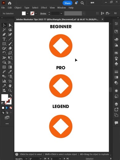 Đức Thắng on Instagram: "Adobe Illustrator 2025 - How to Draw Vector Coins Like a PRO #ducthangds #adobe"