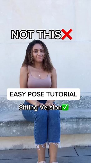 Tag me if you try this!🤍 #howtopose #sittingpose #posingtutorial #easyposes #photoshootposes #modelingtips #howtoposelikeapro #posesforpictures