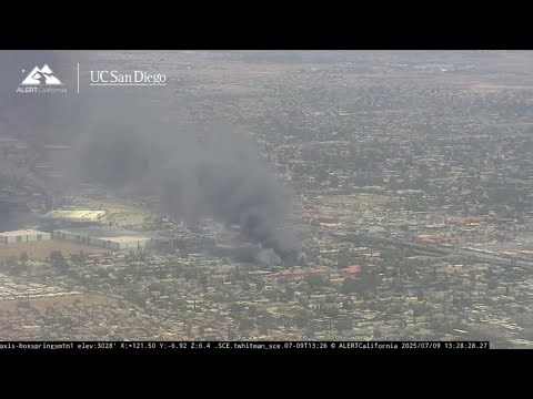 Home goes up in flames in Riverside County