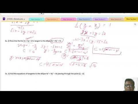 Coordinate Geometry Ellipse Part V