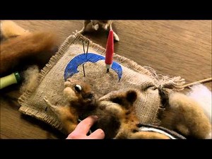 How To Needle Felt-Chipmunk Series 5: Finishing by Sarafina Fiber Art