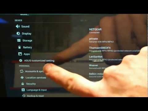 Android Tablet Basics: Volume 1 (20 tips) - Asus Transformer Prime Video (TF201, TF300, TF700)