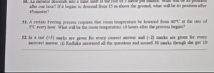 An elevator descends into a mine shaft at the rate of 5 metres ... | Filo