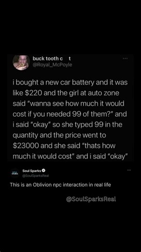 autozone employee does random math