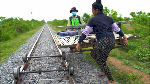 Riding Cheapest Train of Cambodia