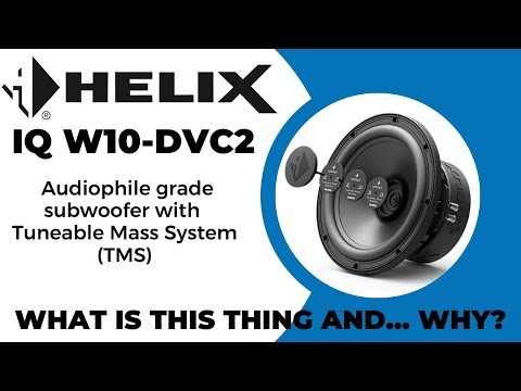 Helix IQ W10 subwoofer with tuneable mass system