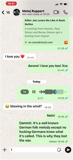 right kids. I need your help. What is this tune called? I think it’s German but none of my German friends know what it’s called. There was a really lovely marimba version that might have been used in a UK tv ad in the late 90s or early 2000s. | Ashley Slater
