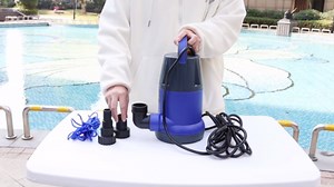 Sump Pump Submersible - 1HP 3960 GPH Sump Pump Utility Water Pump Portable Transfer Electric Water Sump Pumps for Swimming Pool Draining Garden Spa Hot Tub Pond Flood Basement Yard, Blue