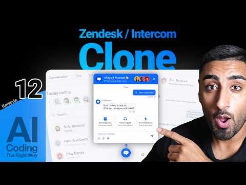🟢 Learn to Build a Zendesk Clone with AI! | Beginner Series Ep #12 (B2B, Billing, AI Agents, MCP)