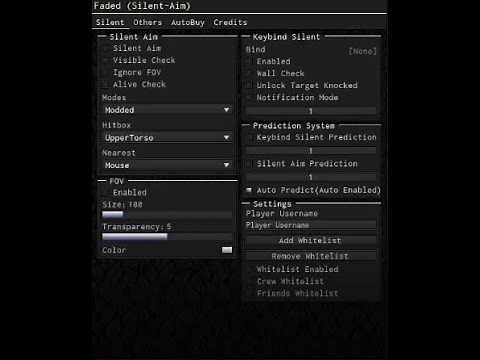 FADED OP dahood silent aim script (PASTEBIN)
