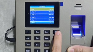 MIKONIYA Time Clock,Attendance Machine ​with Fingerprint,Time Clocks for Employees Small Business,Password Punching in One,2.4 inch TFT Color Screen,with 16G U-Disk