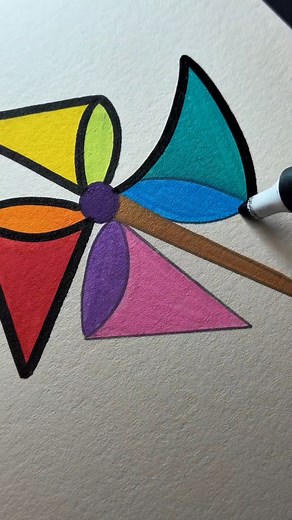 3.3K views · 18 reactions | Colourful cone drawing sketching #sketching #asmr #coloring #relaxing | ZenDoodle ASMR | Facebook