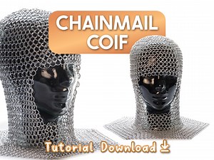 Chainmail Coif Tutorial - Medieval Knight Hood Costume Armor Making Guide (PDF Download) - Etsy