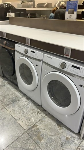 3 front load dryers by Samsung
