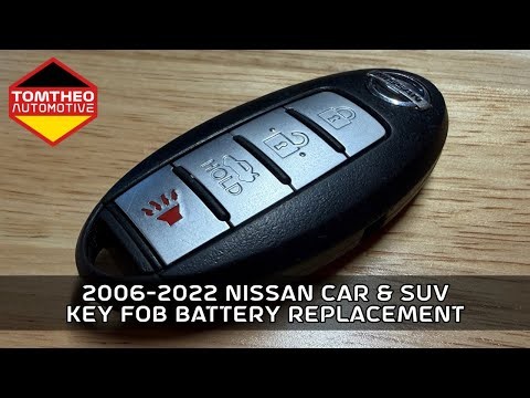 Nissan 2006-2022 Key Fob Remote Battery Replacement Tutorial - Altima, Sentra, Maxima, Etc.