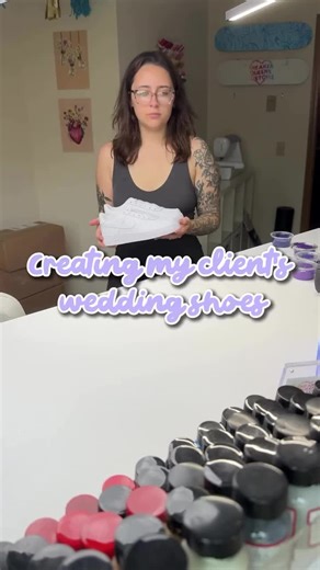 Custom Wedding Sneakers for Valentine's Day