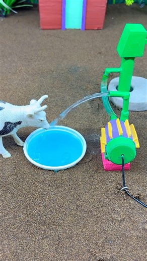💦 Amazing Mini Pump Water Flow | Animal Farm Supply System #shorts #miniwaterpump