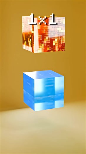 Minecraft 3D Cloth Simulation 💎⛏️ #3dsimulation #blender #animation #satisfying #minecraft