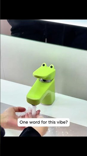 ✅ Level-10 cuteness upgrade. Frog-Shaped Macaron Bathroom Faucet ( # 2868 )