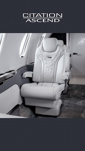 24K views · 982 reactions | Unmatched comfort and convenience ✨ The Citation Ascend jet features an all-new push button release to control your seat position. This allows you to effortlessly swivel and track your seat forward and aft, providing an unmatched level of control. Learn more at cessna.com/ascend. #FlyCessna #cessna #bizjet #aviation | Cessna | Facebook
