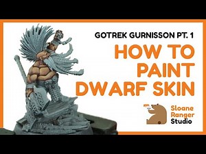 Painting Gotrek Pt. 1 - How to paint dwarf skin - Sloane Ranger Studio Tutorial